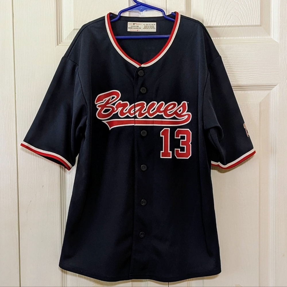Genuine Merchandise MLB #13  Acuna JR Blue Baseball Jersey Size XL (16/18) 🔵 ♥️